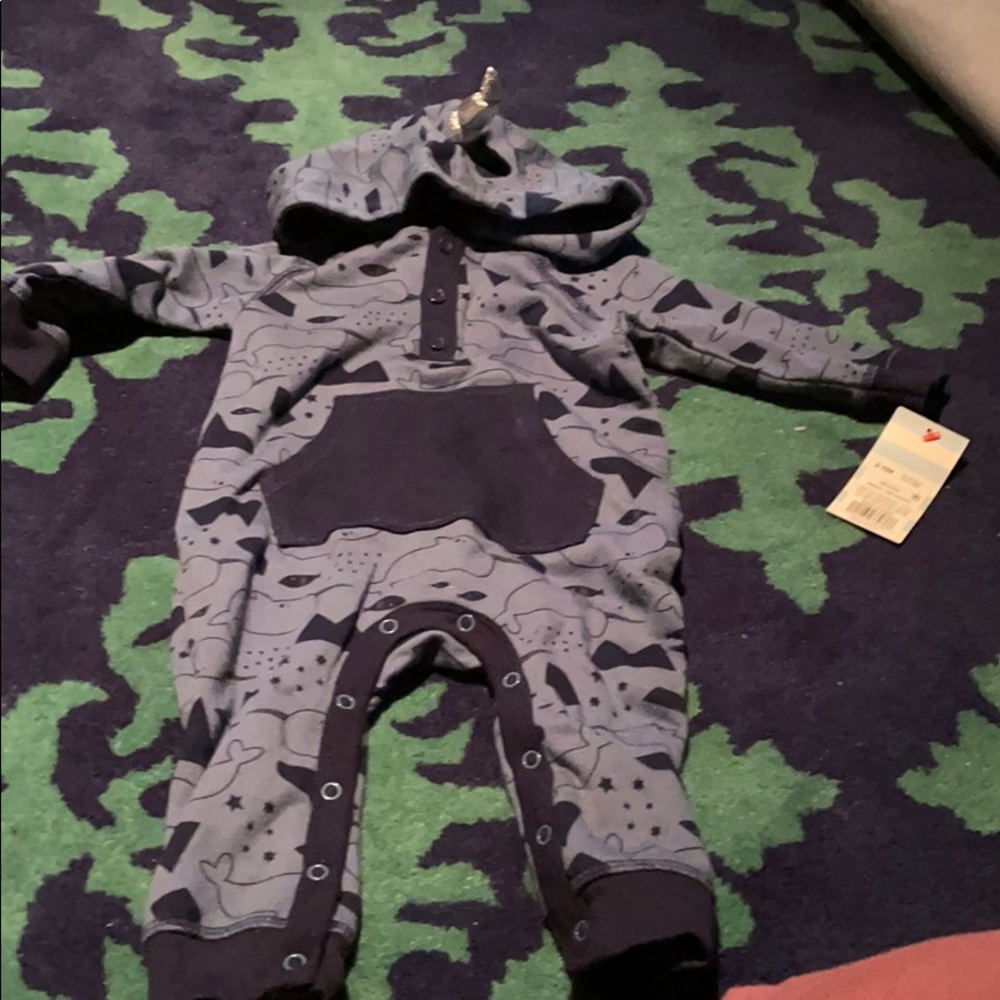 Baby boy whale onesie